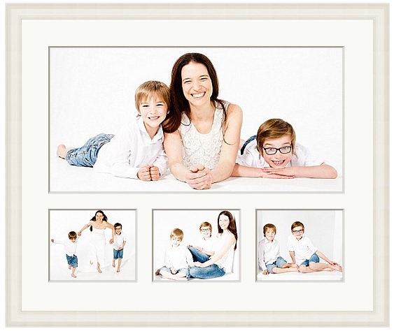 24 x 20 inch frame with four images 20 x 10 inch + 3 x 6 x 5 inch